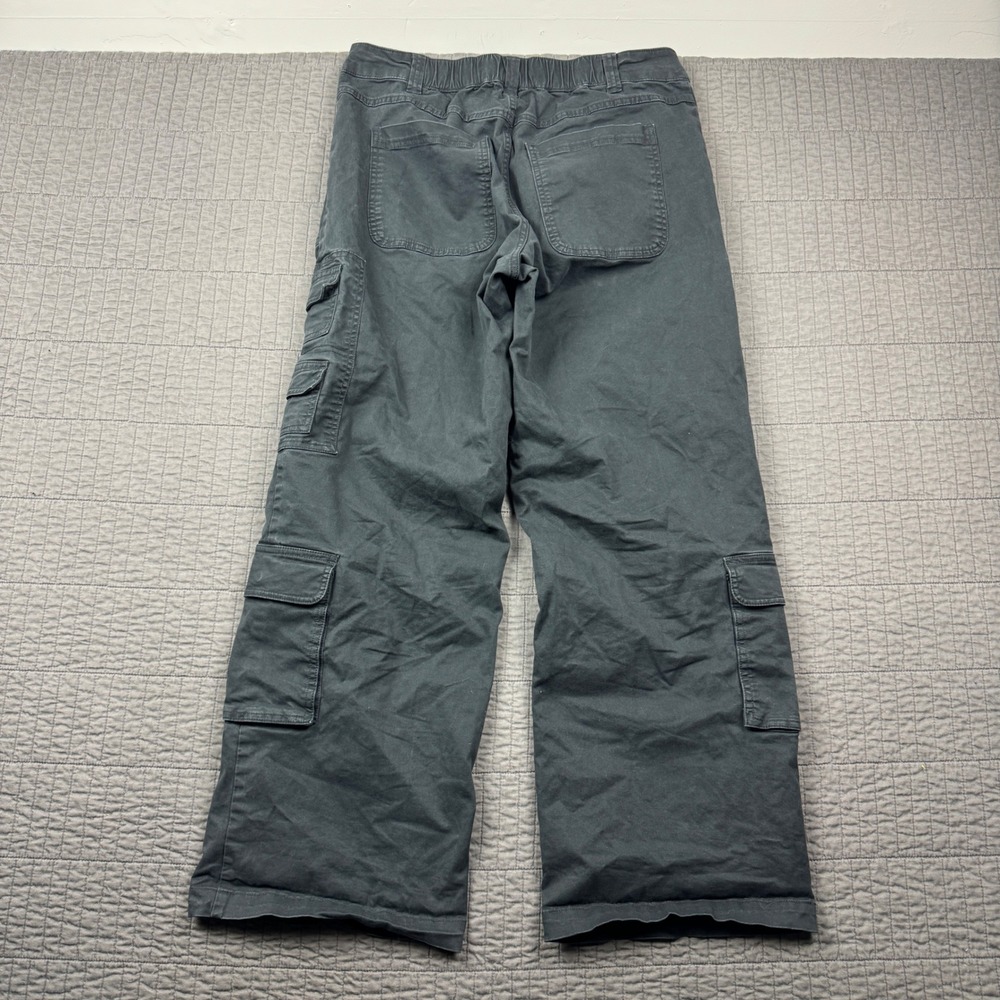 Wild Fable Womens Medium Cargo Pants Black Wide Leg Utility Streetwear Baggy - Picture 5 of 13